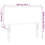 sengegavl med LED-lys 100x5x78/88cm kunstlæder cappuccinofarvet