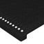 sengegavl med LED-lys 80x5x78/88 cm stof sort