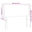 sengegavl med LED-lys 100x5x78/88 cm stof sort