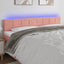 sengegavl med LED-lys 180x5x78/88 cm fløjl lyserød