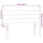 sengegavl med LED-lys 100x5x78/88 cm stof sort