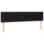 sengegavl med LED-lys 180x5x78/88 cm stof sort