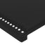 sengegavl med LED-lys 200x5x118/128 cm kunstlæder sort