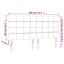 sengegavl med LED-lys 200x5x118/128 cm fløjl sort