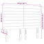 sengegavl med LED-lys 144x5x118/128 cm fløjl lyserød