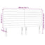 sengegavl med LED-lys 200x5x118/128 cm fløjl sort