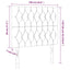 sengegavl med LED-lys 100x7x118/128 cm stof gråbrun