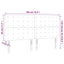 sengegavl med LED-lys 180x5x118/128 cm fløjl mørkegrøn