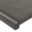 sengegavl med LED-lys 163x16x78/88 cm fløjl mørkegrå