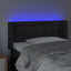sengegavl med LED-lys 83x16x78/88 cm kunstlæder sort