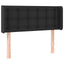 sengegavl med LED-lys 103x16x78/88 cm kunstlæder sort