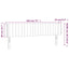 sengegavl med LED-lys 183x16x78/88 cm fløjl sort
