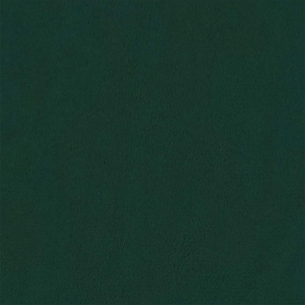 sengegavl med LED-lys 83x16x118/128 cm fløjl mørkegrøn