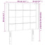 sengegavl med LED-lys 83x16x118/128 cm fløjl mørkegrøn