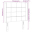 sengegavl med LED-lys 93x16x118/128 cm fløjl lyserød