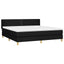 kontinentalseng med madras 160x200 cm stof sort