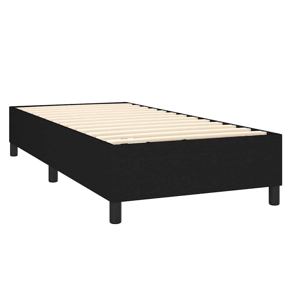kontinentalseng med madras 80x200 cm stof sort