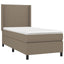 LED Box Spring Bed med hovedgærde Stof