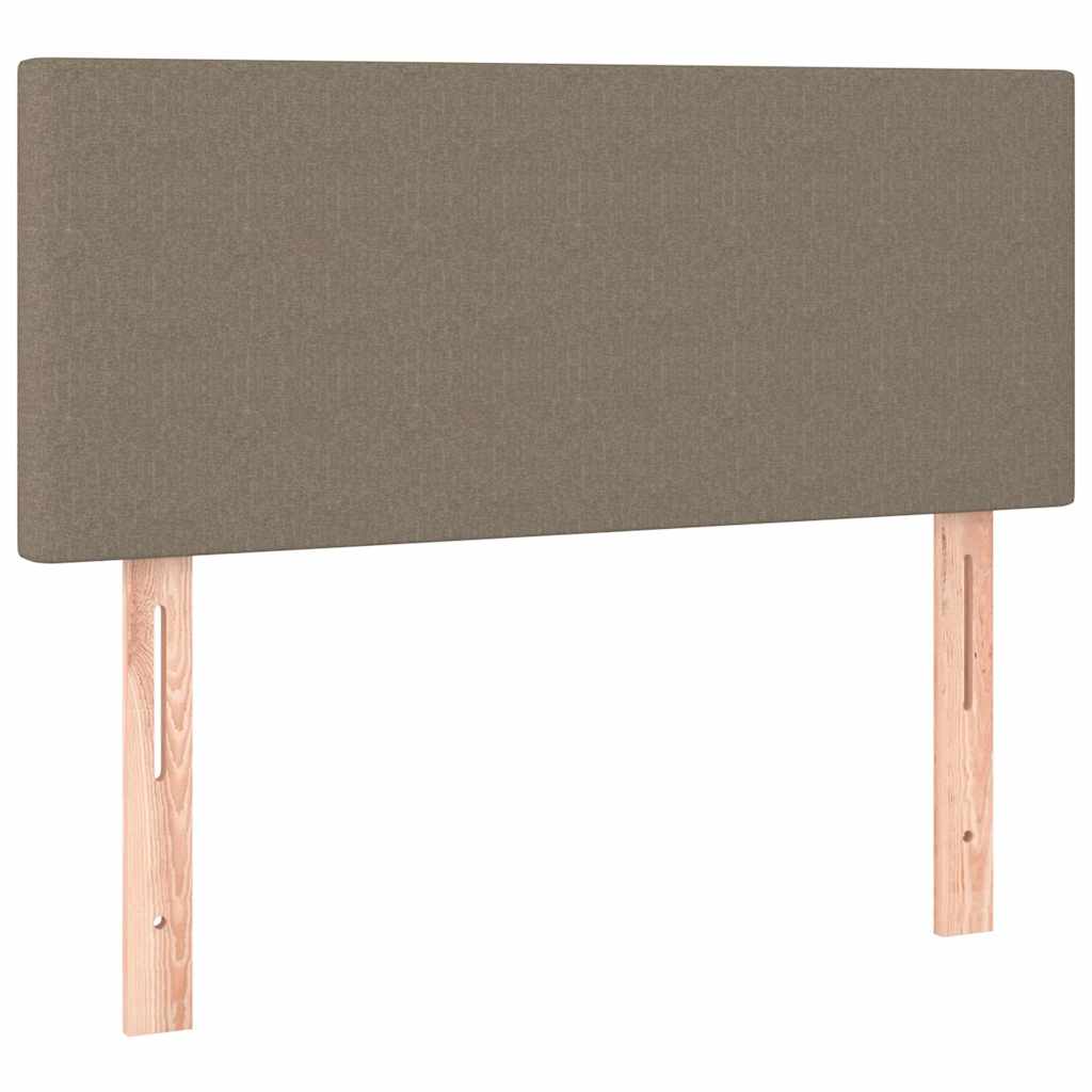 kontinentalseng med madras 80x200 cm stof gråbrun