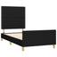 sengeramme uden madras 80x200 cm stof sort