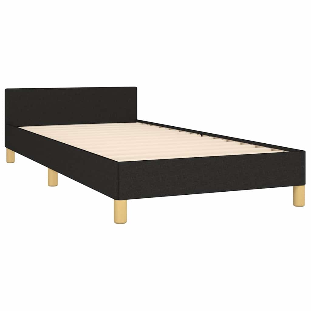 sengeramme uden madras 80x200 cm stof sort
