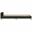 sengeramme uden madras 80x200 cm stof sort