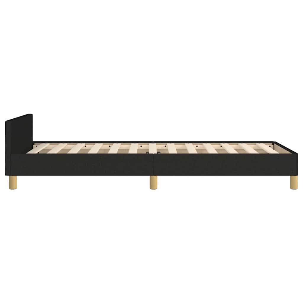 sengeramme uden madras 80x200 cm stof sort