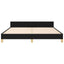 sengeramme uden madras 160x200 cm stof sort
