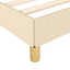 sengeramme uden madras 80x200 cm stof cremefarvet