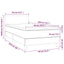 kontinentalseng med madras 90x200 cm stof sort