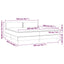 kontinentalseng med madras 200x200 cm stof sort