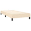kontinentalseng med madras 100x200 cm stof cremefarvet