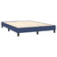 kontinentalseng med madras 140x190 cm stof blå