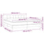 kontinentalseng med madras 200x200 cm stof sort
