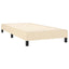 kontinentalseng med madras 90x200 cm stof cremefarvet