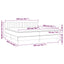 kontinentalseng med madras 200x200 cm stof sort