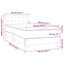 kontinentalseng med madras 100x200 cm stof sort