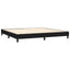 kontinentalseng med madras 200x200 cm stof sort