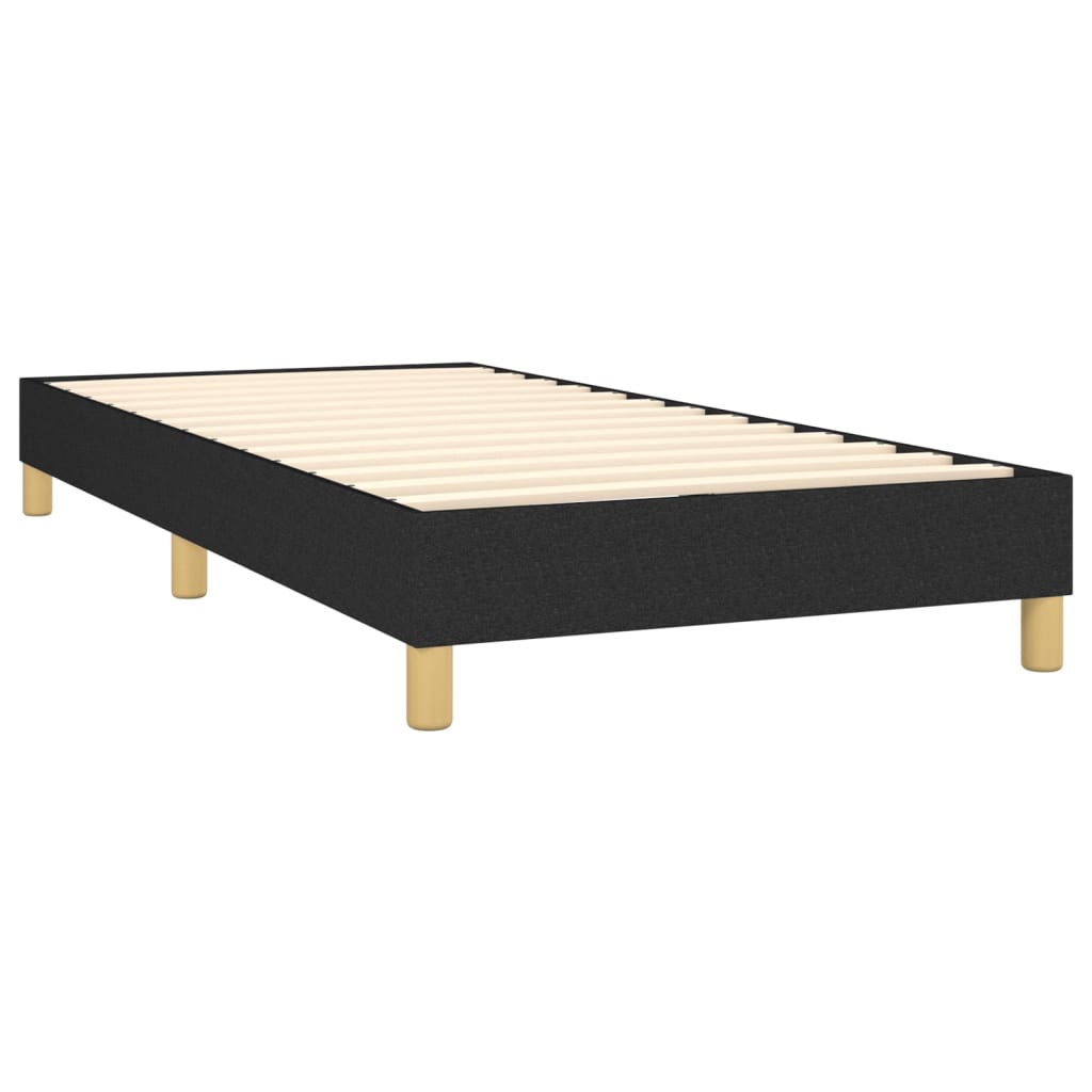 kontinentalseng med madras 80x200 cm stof sort