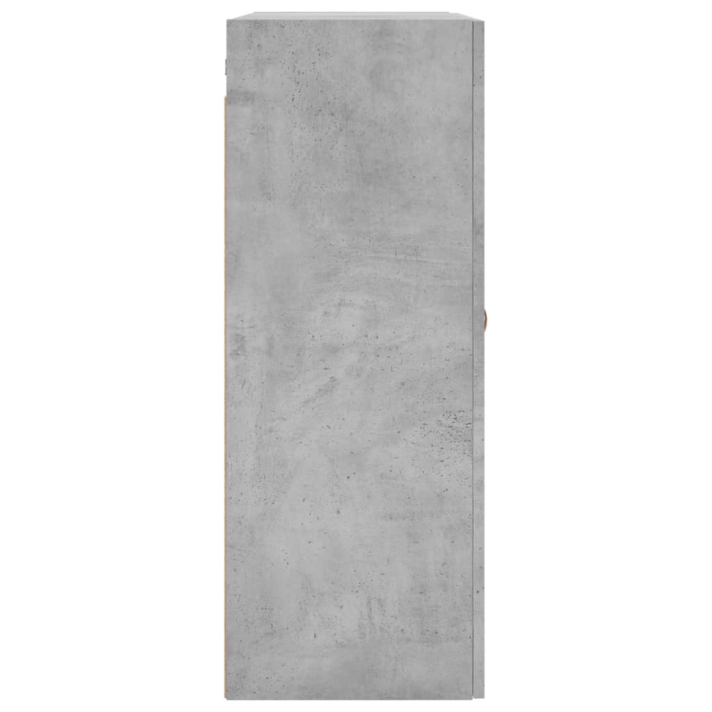 vægskabe 2 stk. 69,5x34x90 cm betongrå