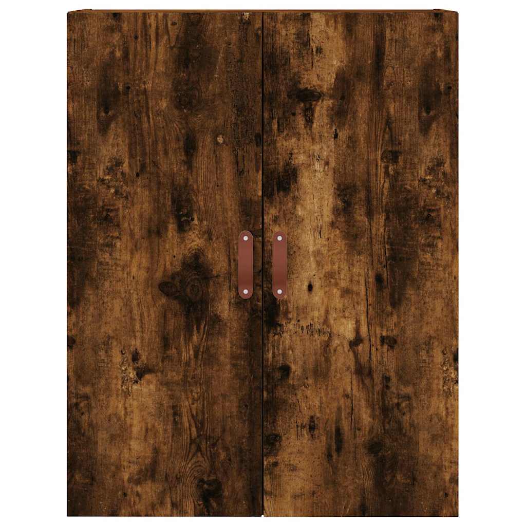 vægskabe 2 stk. 69,5x34x90 cm røget sonoma-eg