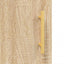 vægskabe 2 stk. 69,5x34x90 cm sonoma-eg