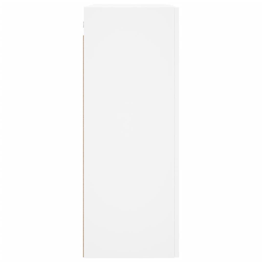 vægskabe 2 stk. 69,5x34x90 cm hvid