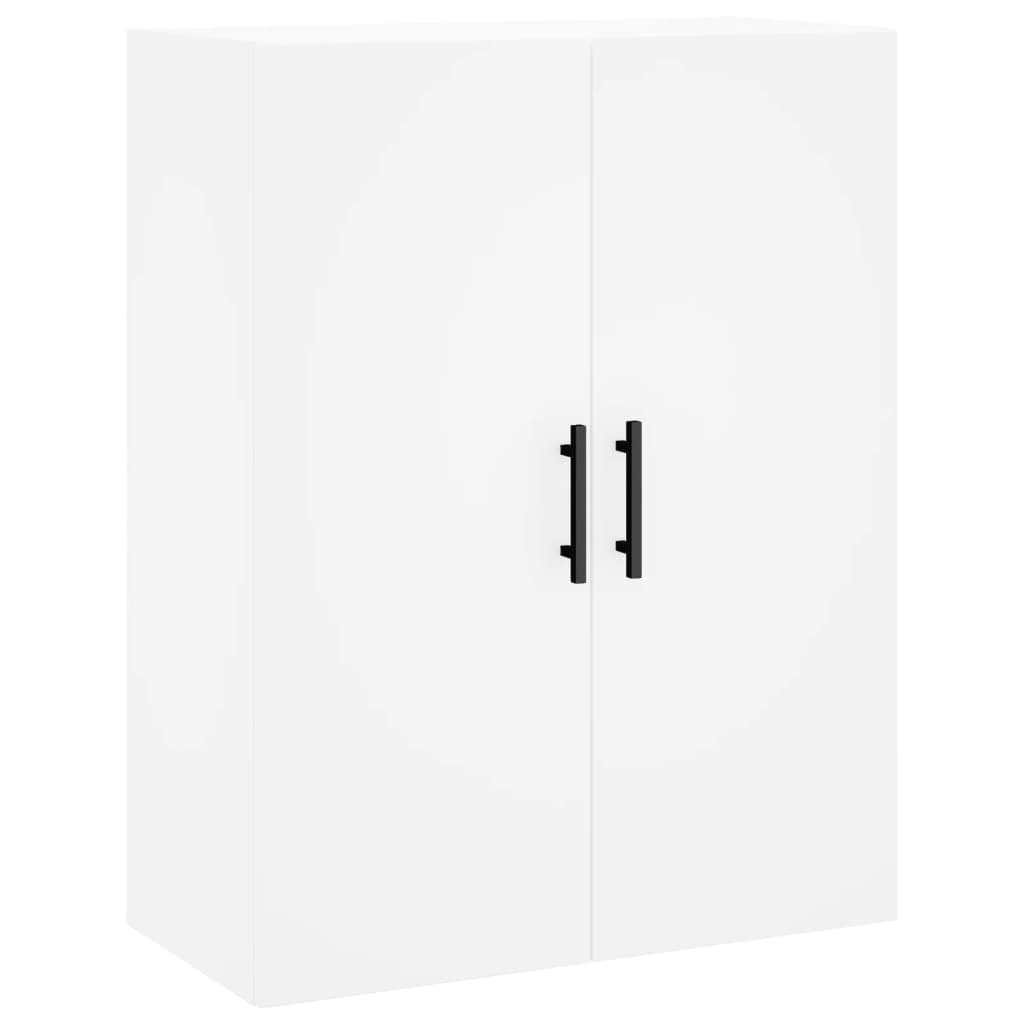 vægskabe 2 stk. 69,5x34x90 cm hvid