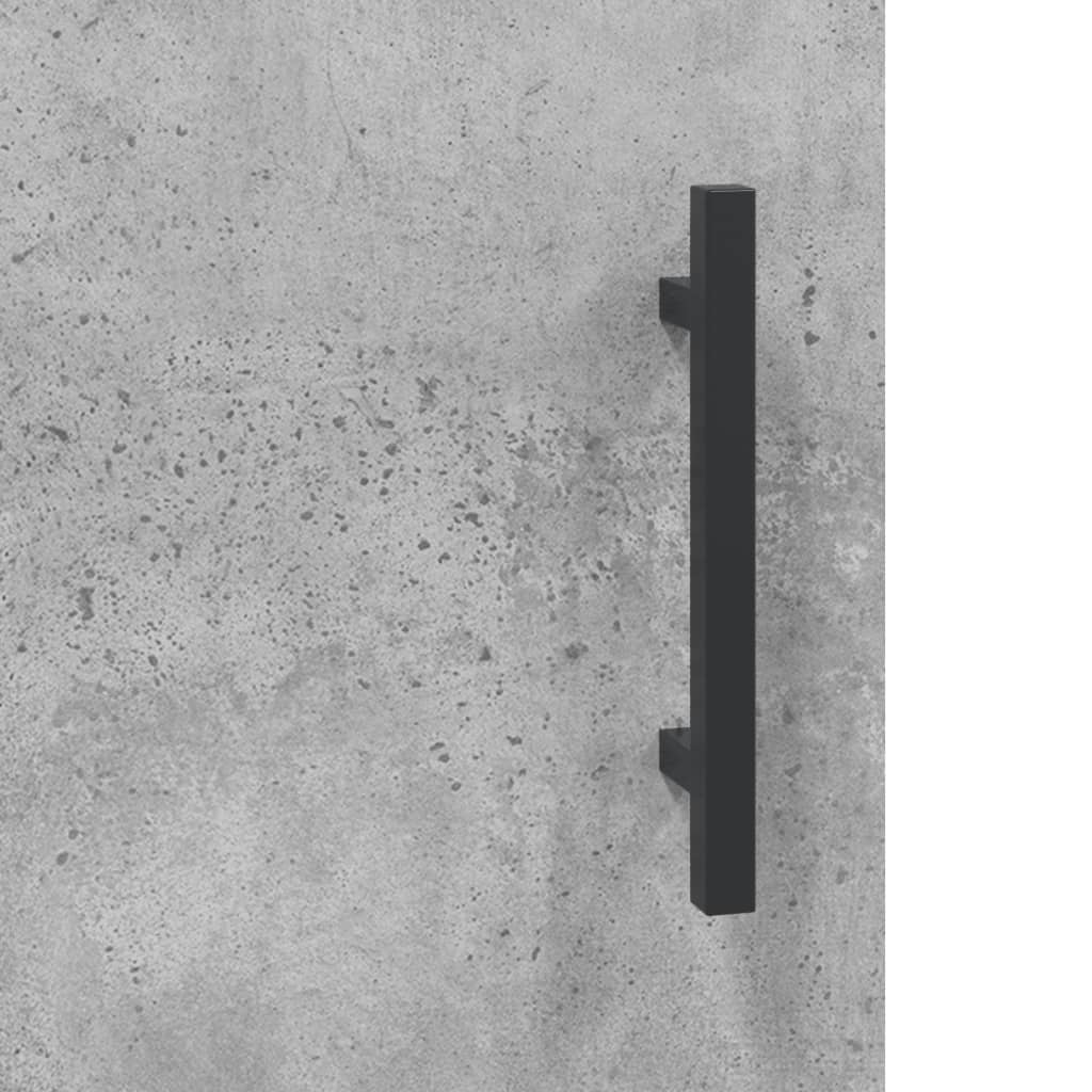 vægskabe 2 stk. 69,5x34x90 cm betongrå