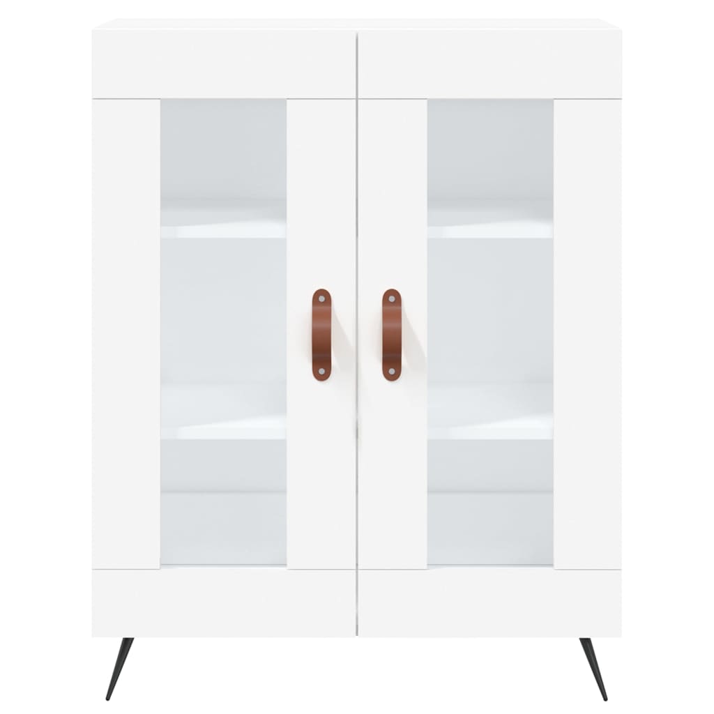 højskab 69,5x34x180 cm konstrueret træ hvid