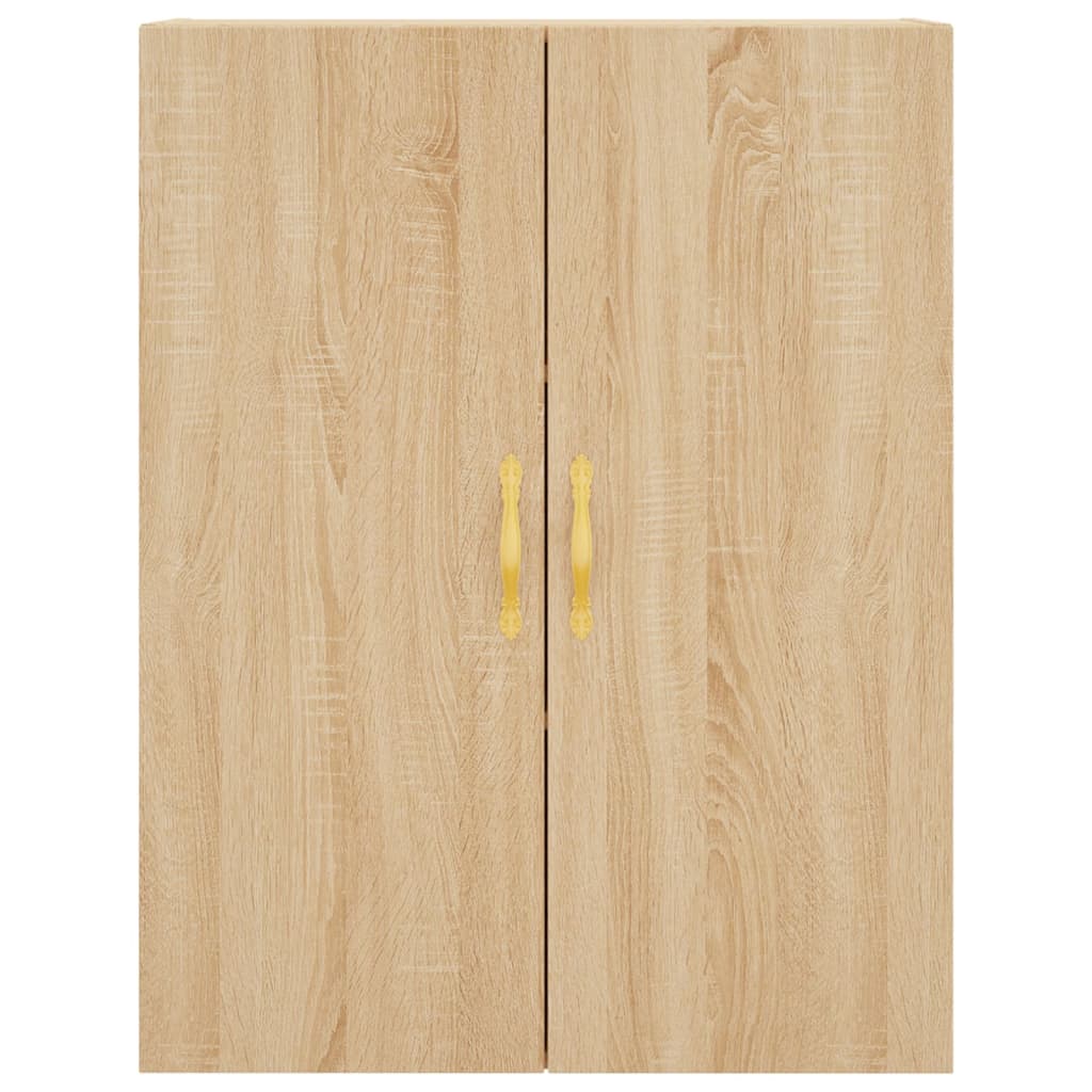 højskab 69,5x34x180 cm konstrueret træ sonoma-eg