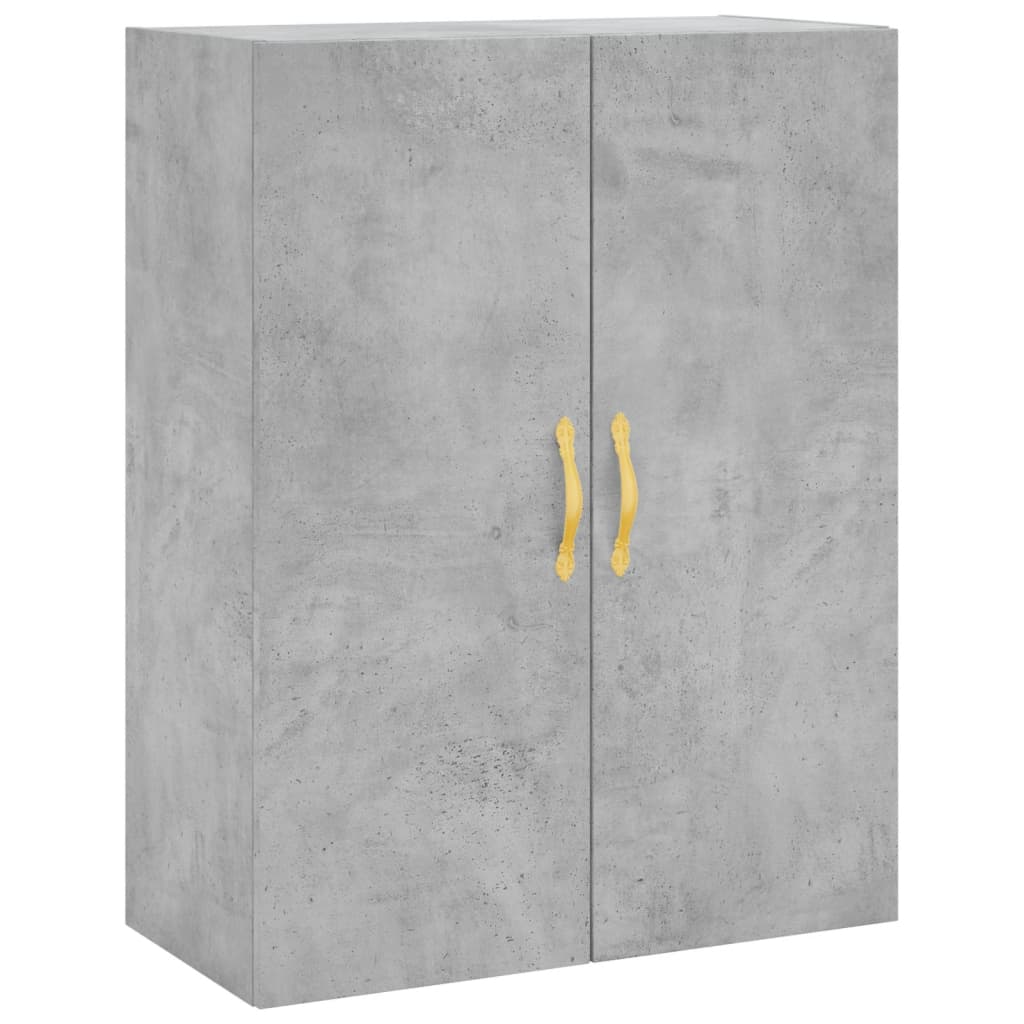 højskab 69,5x34x180 cm konstrueret træ betongrå