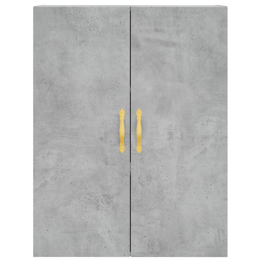 højskab 69,5x34x180 cm konstrueret træ betongrå