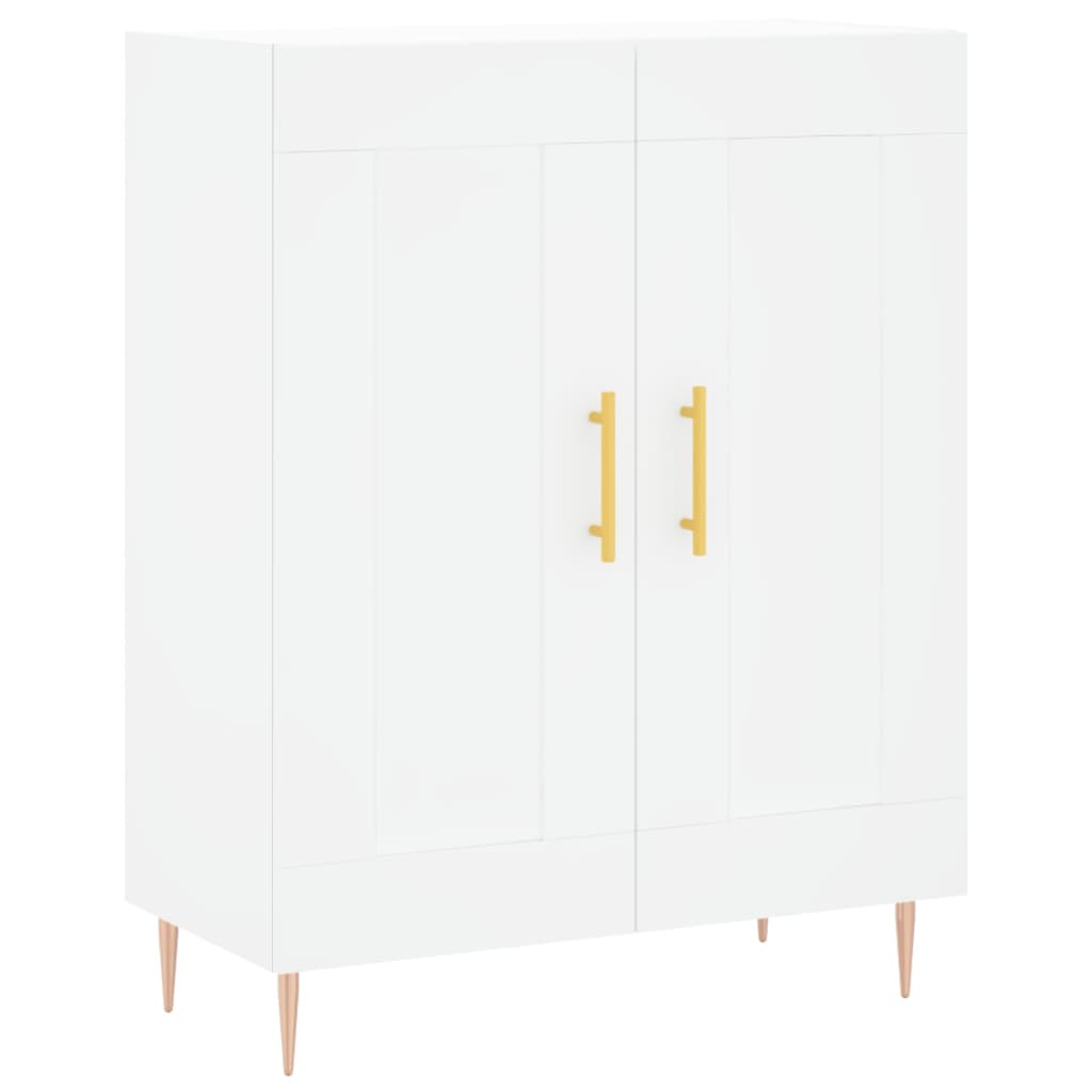 højskab 69,5x34x180 cm konstrueret træ hvid